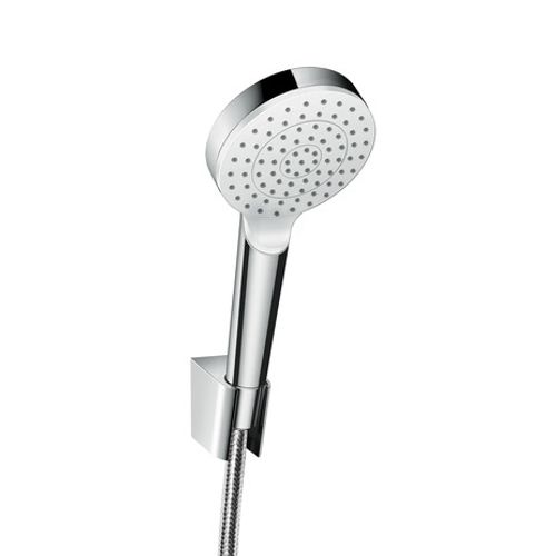 Hansgrohe-HG-Brausenset-Crometta-1jet-EcoSmart-9-l-min-Porter-ws-chr-Brauseschl-1250mm-26568400 gallery number 1